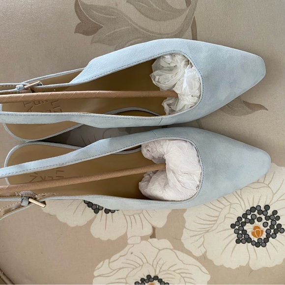 Naturalizer Block Heel Slingback Lesley NIB Ocean Air Light Blue - Picture 4 of 9